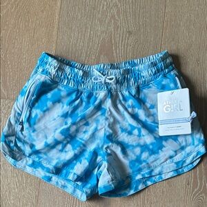 Athleta Kids Blue Tie-Dye Shorts